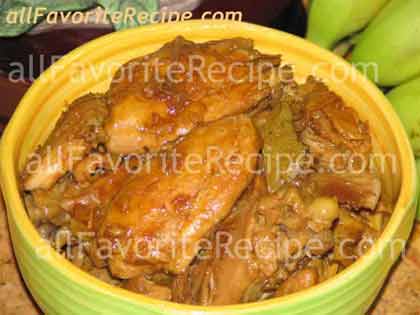 Adobong Manok (Braised Chicken in Tangy Sauce)