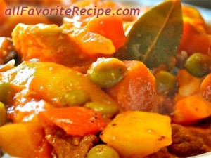 Filipino Beef Caldereta
